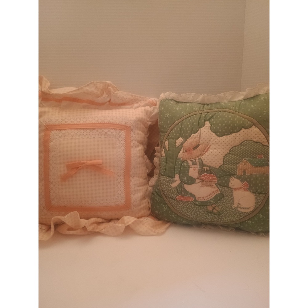 Vintage Country Throw Pillows Set Of 2